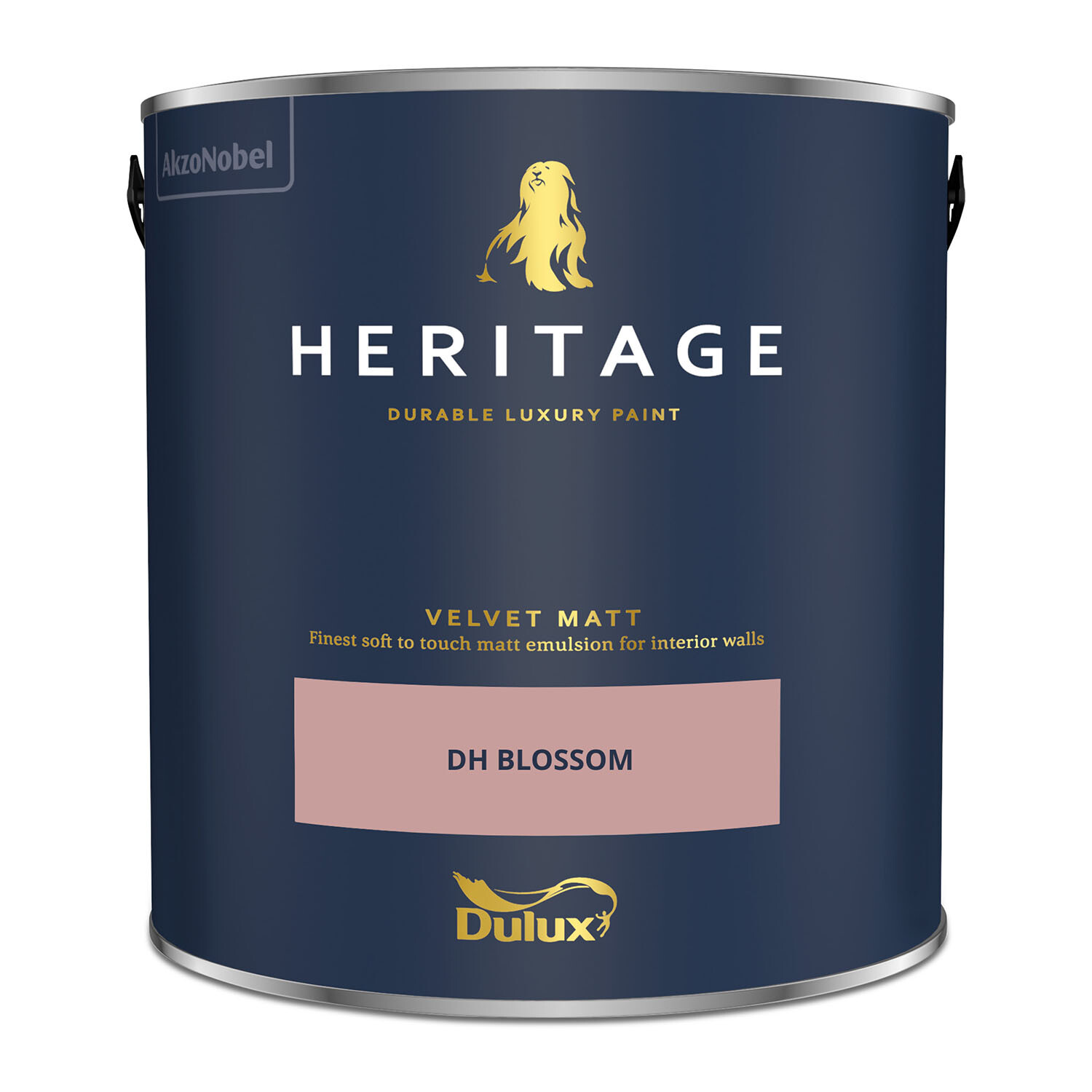 Dulux Heritage Walls and Ceilings DH Blossom Velvet Matt Emulsion Paint 2.5L Image 2