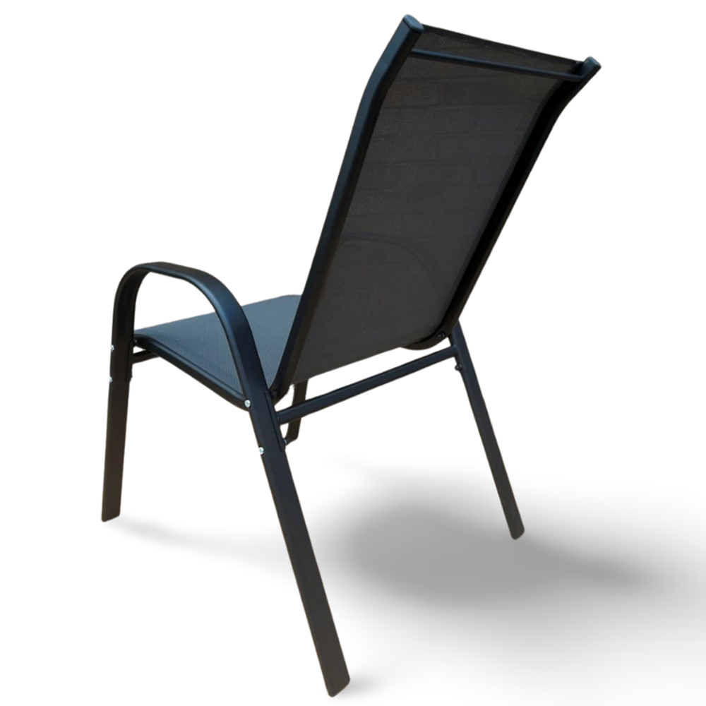 Outdoor Living Set of 4 Stacking Garden Dining Chair Image 5