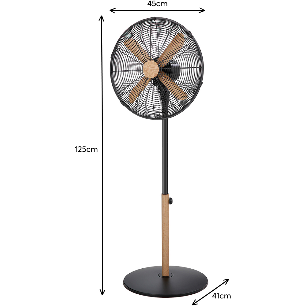 Russell Hobbs Black Scandi Pedestal Fan 16 inch Image 8