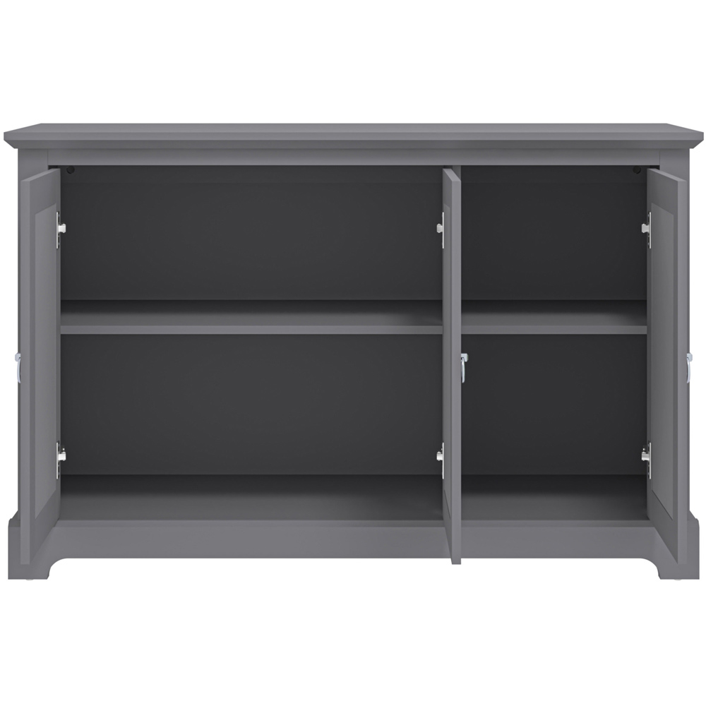 GFW Honiton 3 Door Grey Sideboard Image 4