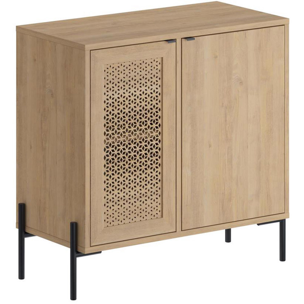 FWStyle Naïve 2 Door Oak Laser Cut Sideboard Image 2