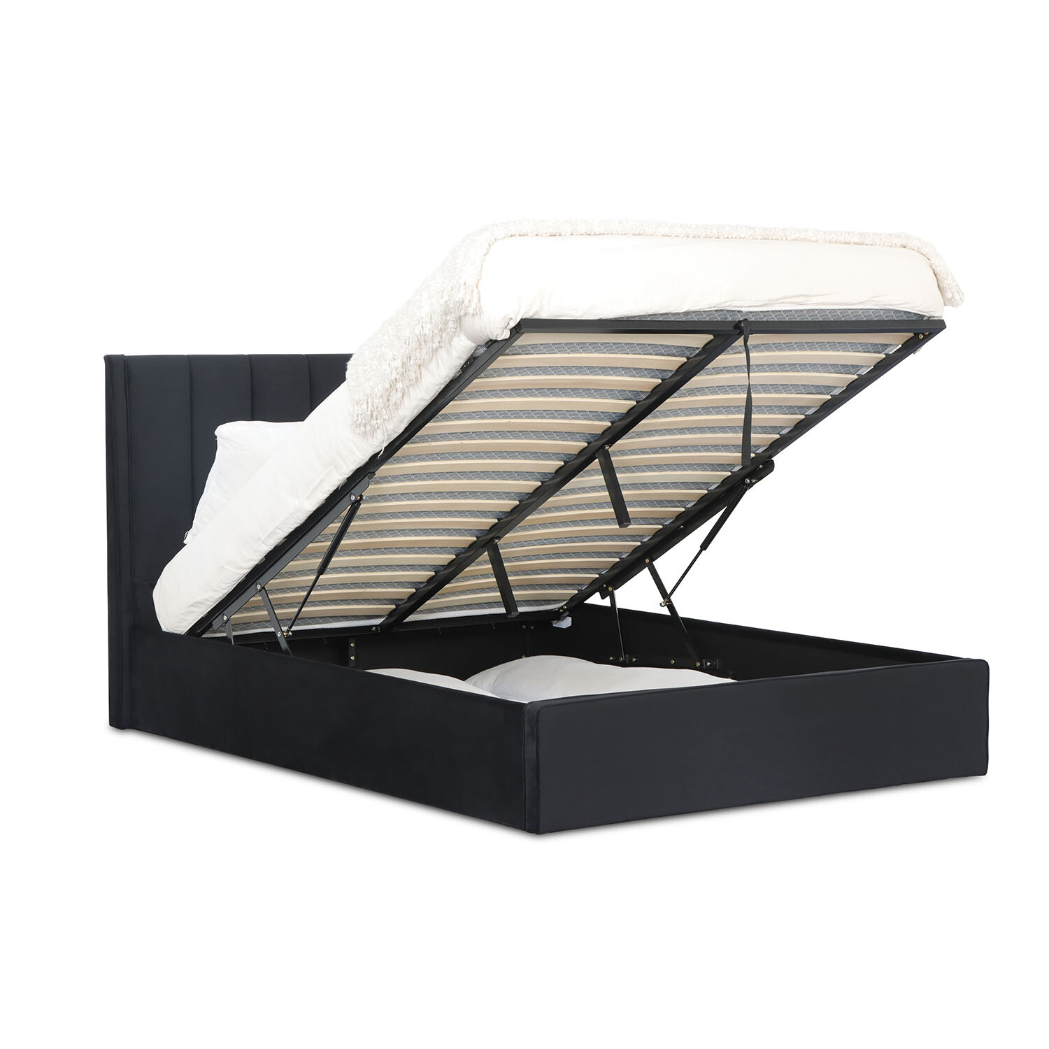 Willow Ottoman Black - Black / King Image 10