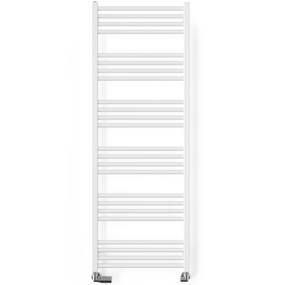 Terma Fiona 200BTU Soft Matt White Heated Towel Rail 1380 x 500mm Image 4