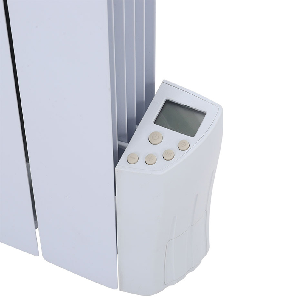 Living and Home White Electric Oil Filled Radiator Space Heater 1500W Image 4