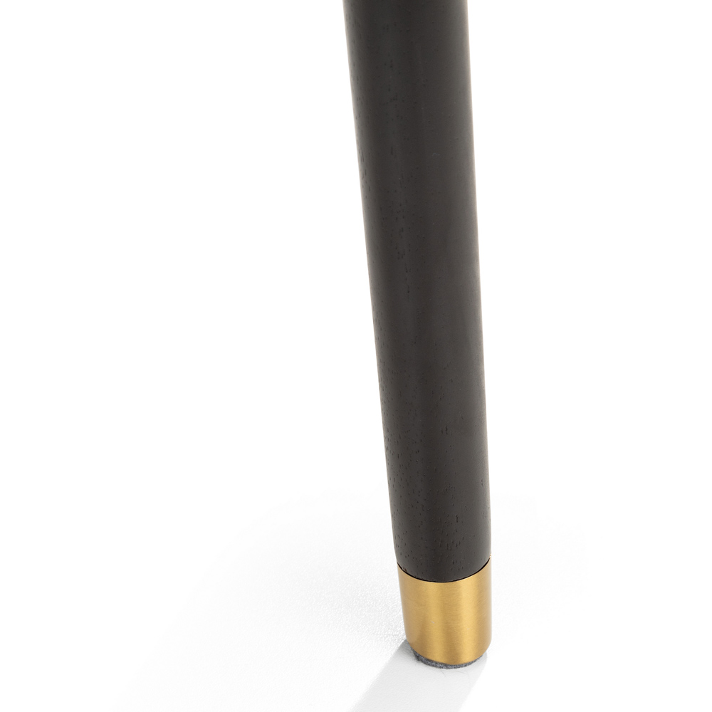 Julian Bowen Findlay 4 Seater Square Dining Table Walnut and Black Image 4