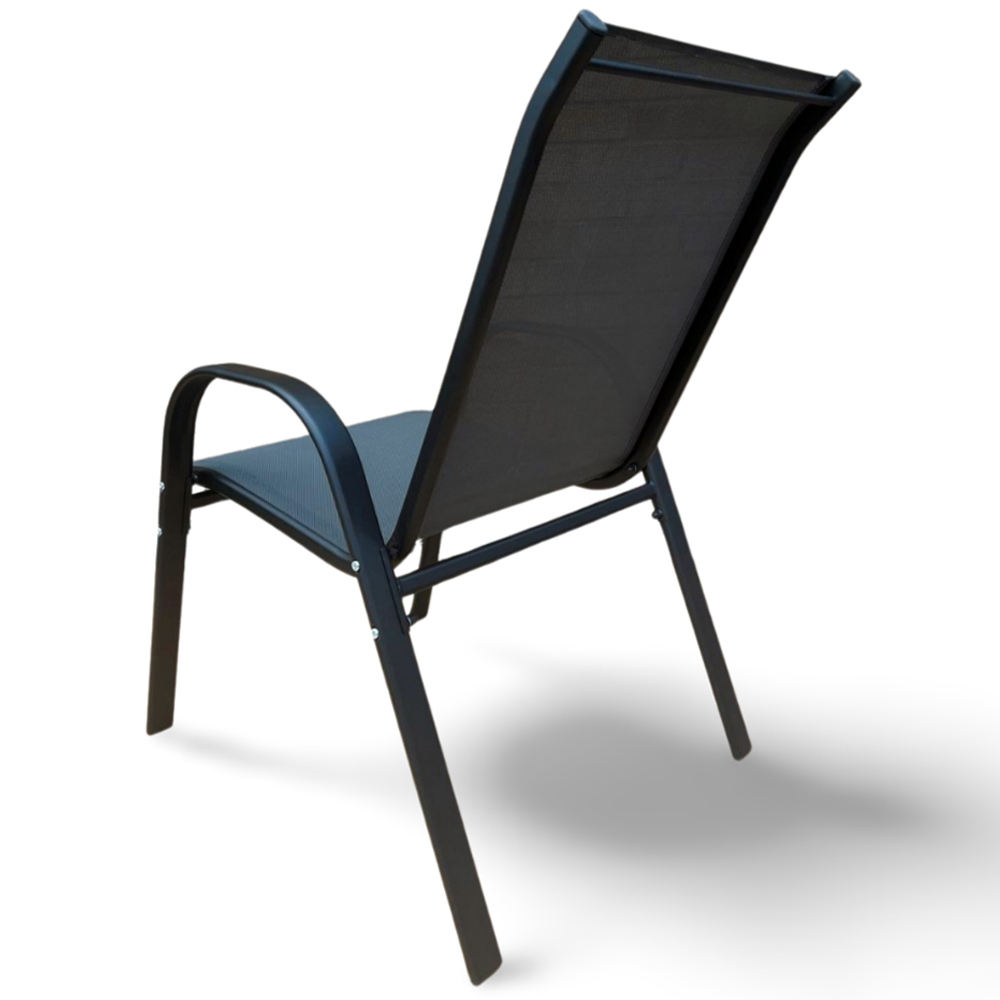 Outdoor Living Set of 6 Stacking Garden Dining Chair Image 5