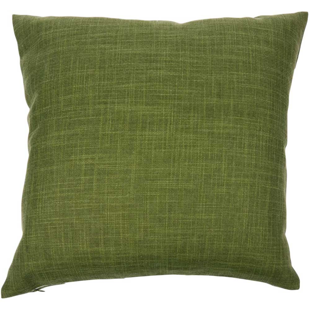 Checkerboard Trees Cushion - Green Image 3