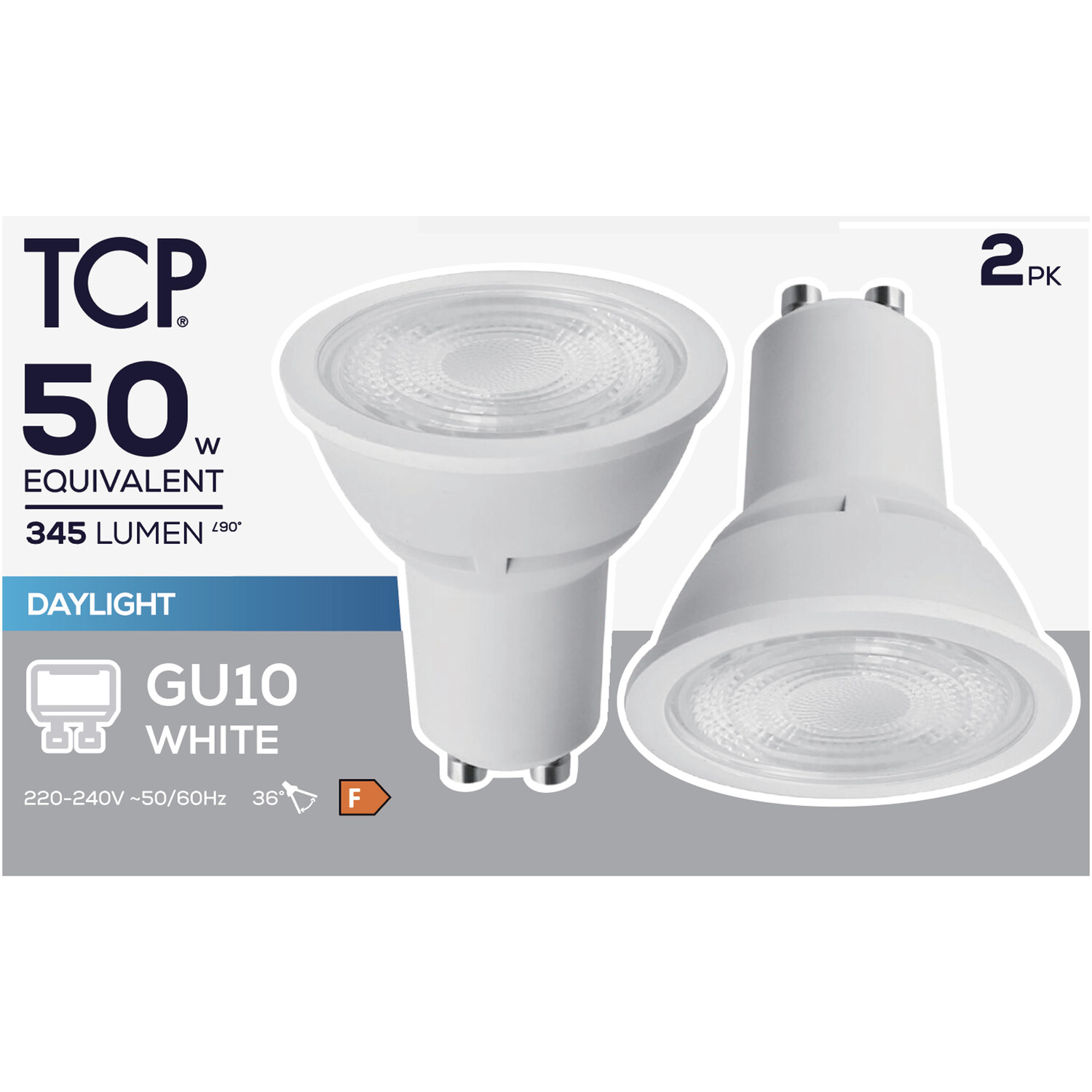 TCP LED GU10 345L Bulbs - Daylight Image 2