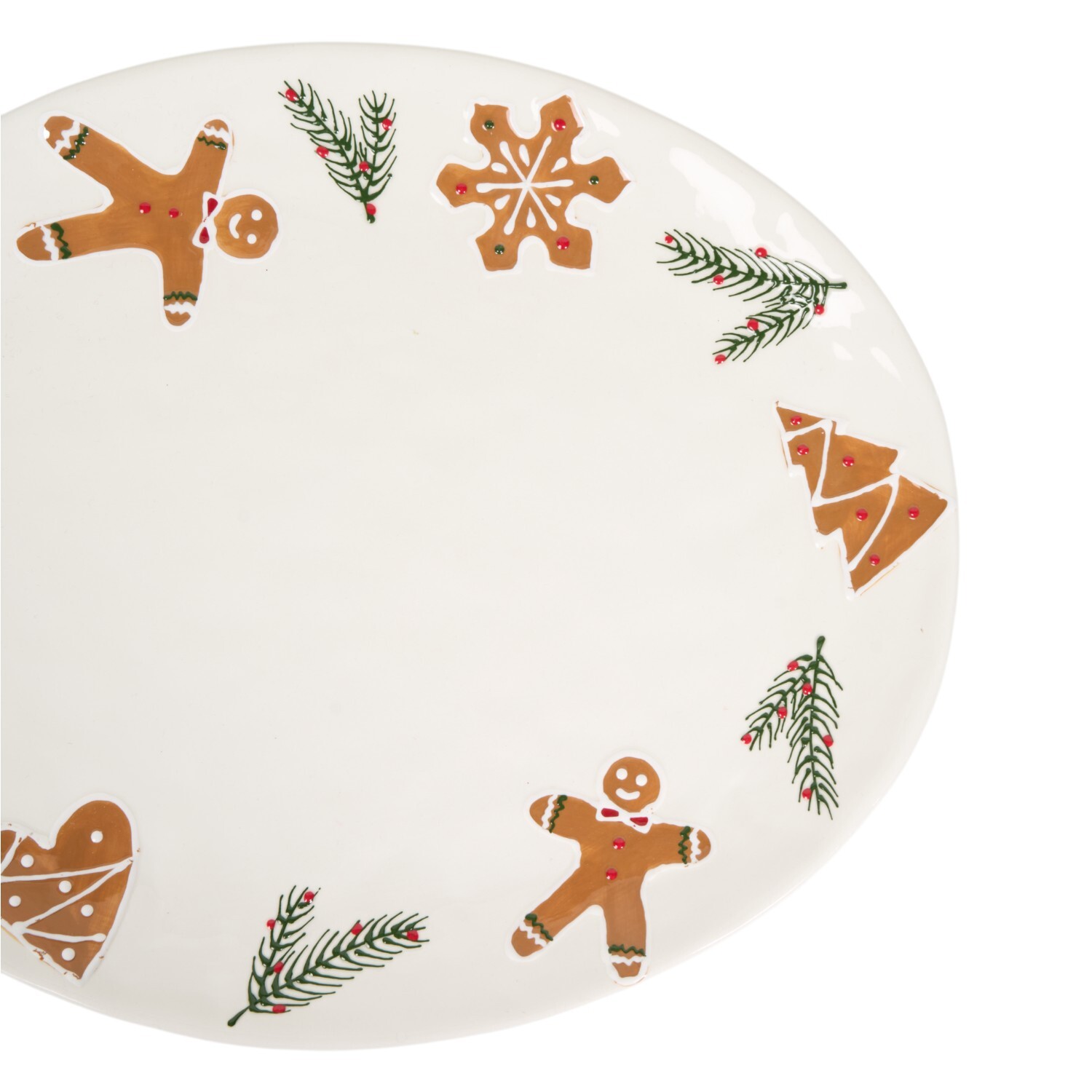Gingerbread Serving PlatterWhite Image 4