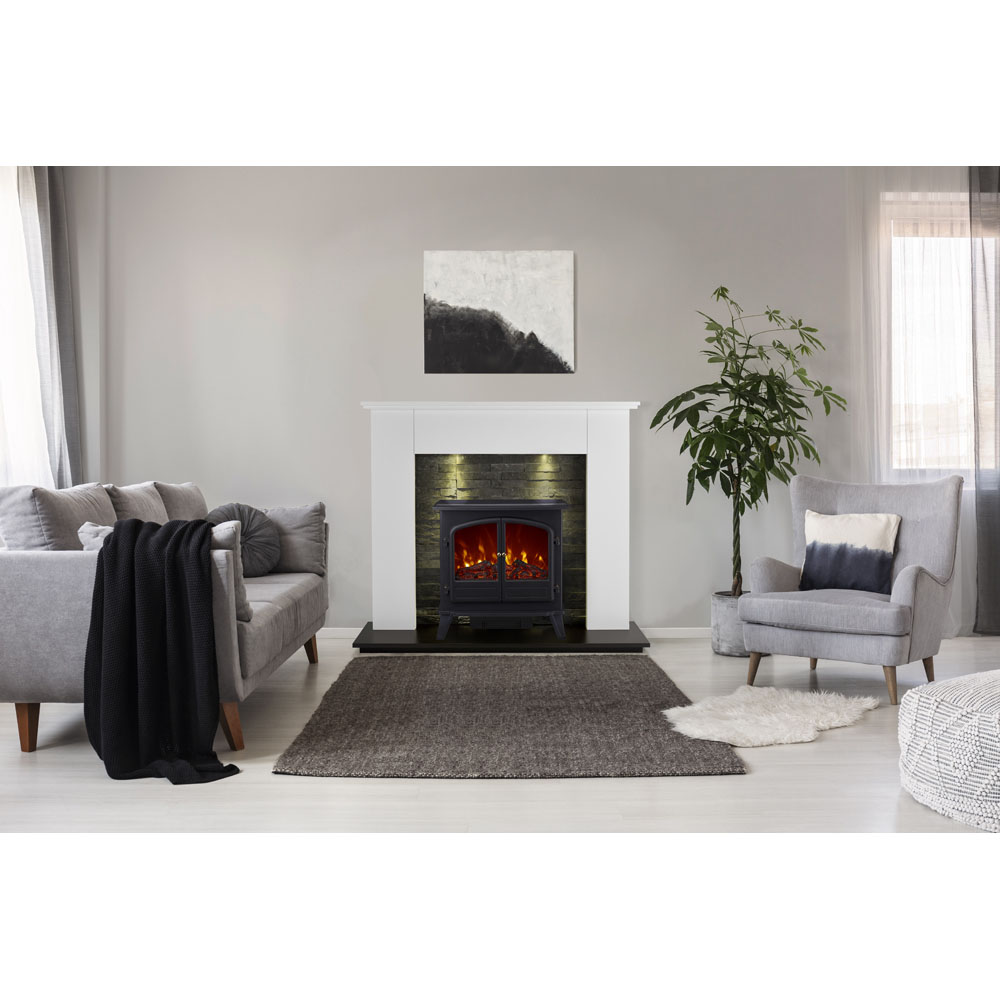 Focal Point Weybourne Black Electric Stove 1.85kW Image 2