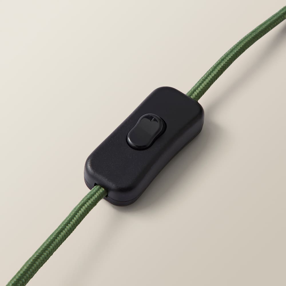 ValueLights Bobby Green Clash Duo Fabric Table Lamp and Bulb Image 5