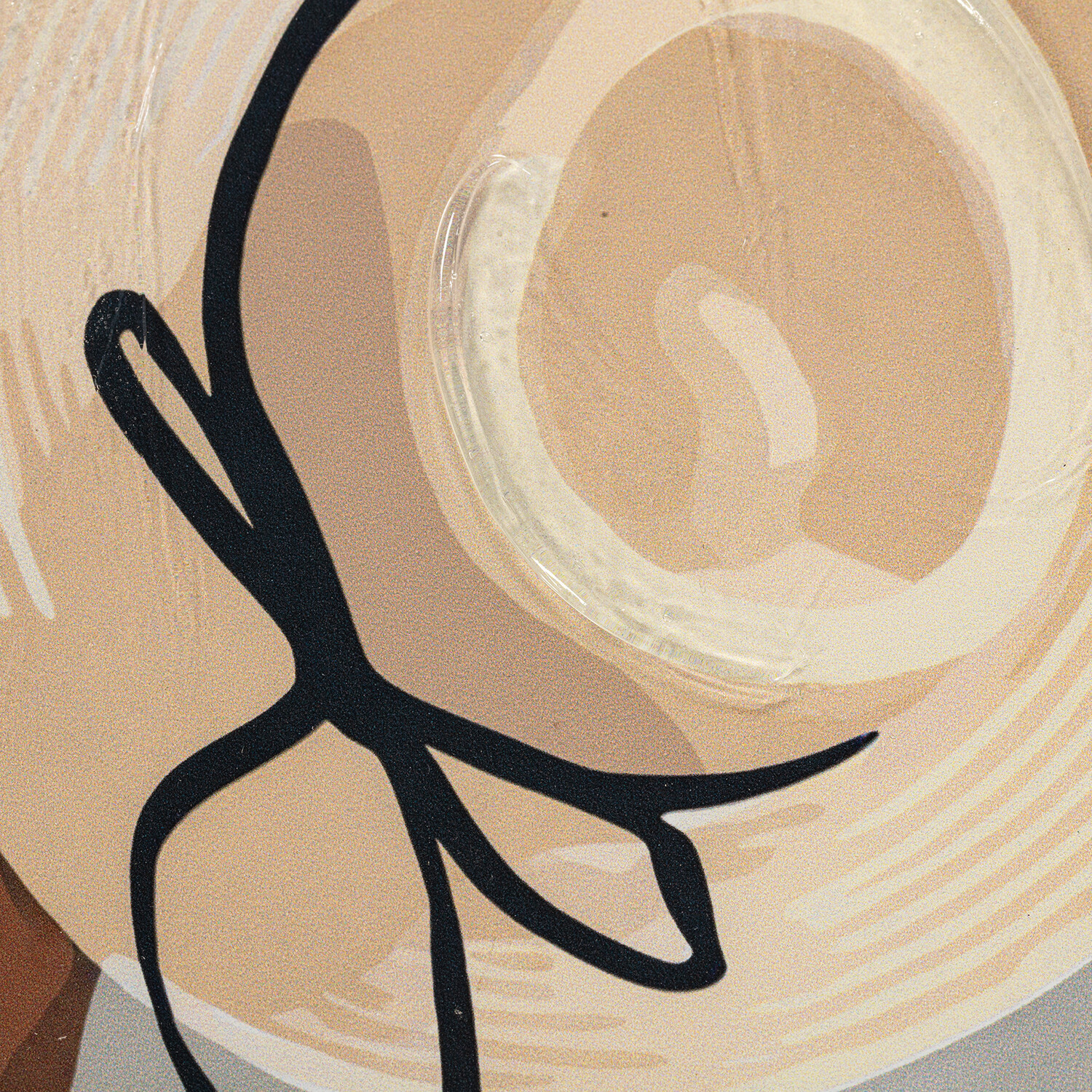 Elegant Sun Hat Portrait Gel Framed Art Image 4