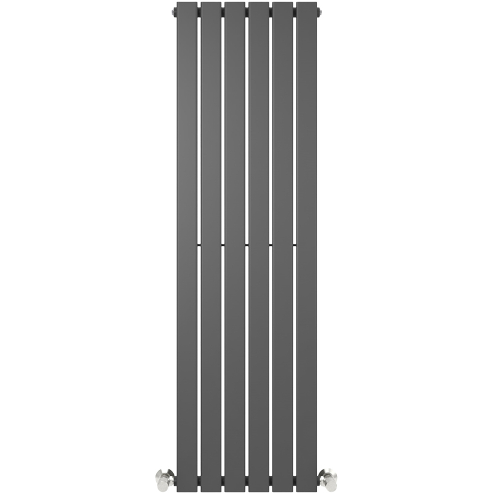 Anthracite 2640 BTU Single Flat Panel Vertical Column Radiator 1600 x 408mm Image 3