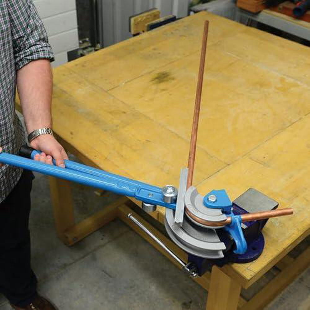 Silverline 3 Piece Blue Heavy Duty Pipe Bender Kit Image 2