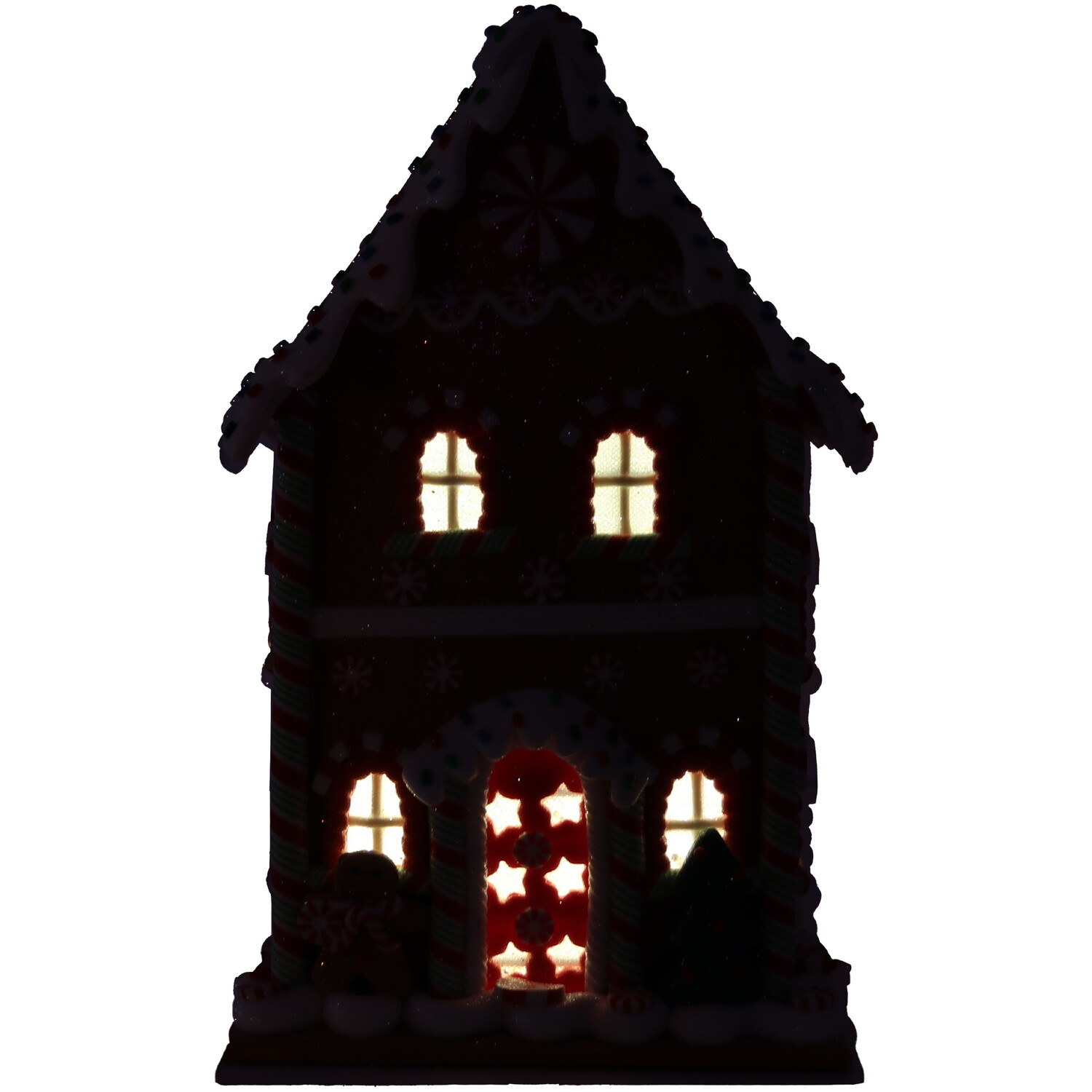 LED Gingerbread House Ornament Image 3