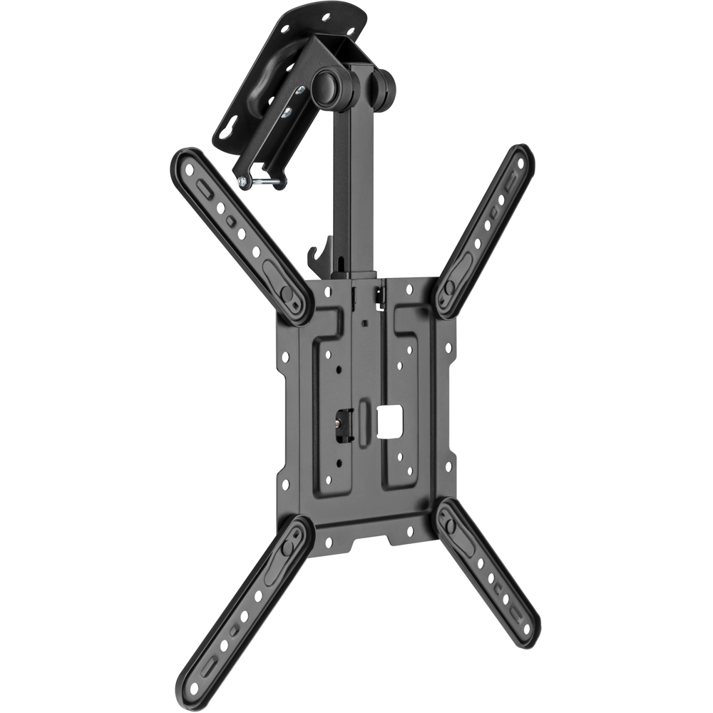 Properav Black Retractable Fold Up Ceiling TV Bracket 23 to 55 inch Image 3