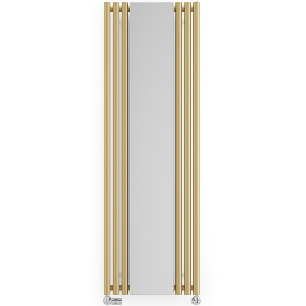 Terma Rolo Mirror 2854 BTU Brass Radiator 1800 x 590mm Image 3