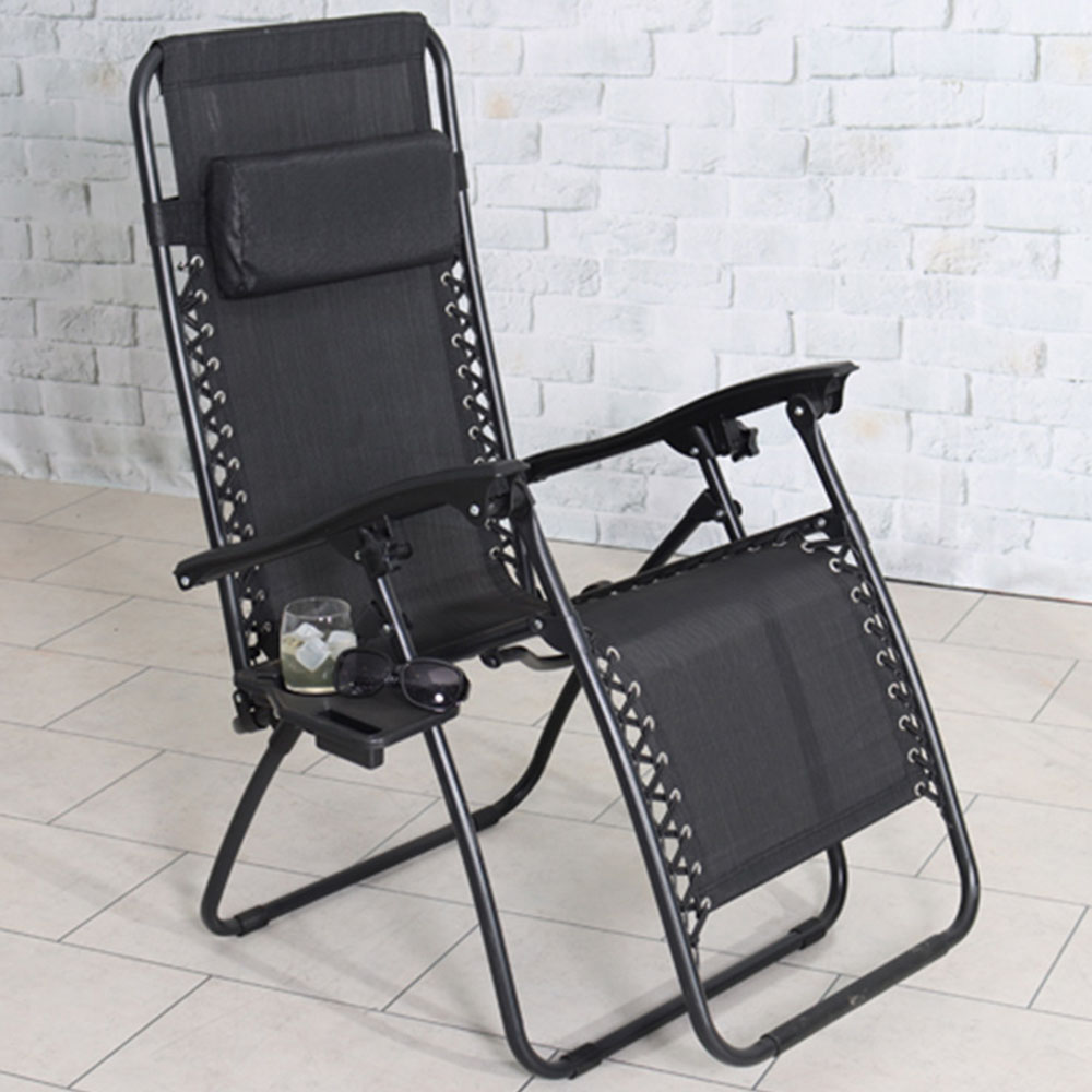 Royalcraft Black Zero Gravity Relaxer Chair Homebase