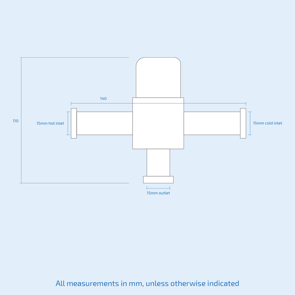 Nes Home Arch Chrome Infra-Red Sensor Basin Mono Mixer Tap with TMV Valve Image 4