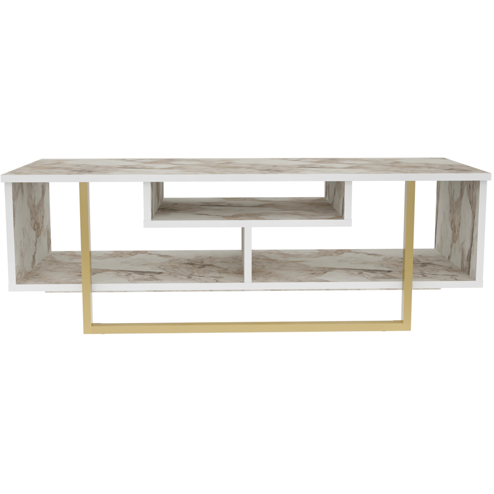 Decorotika Asal Ephesus and Gold Wide TV Unit Image 2