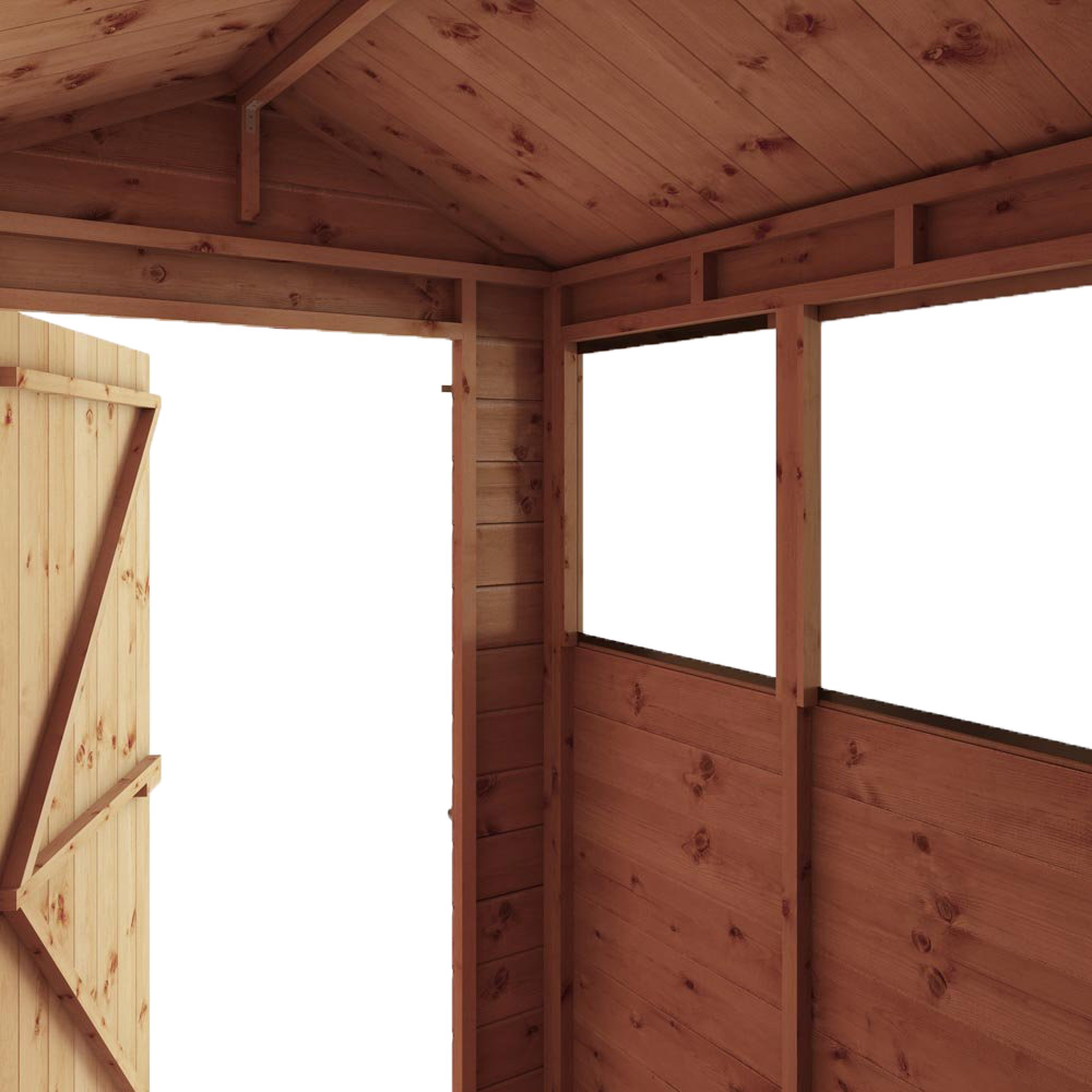 Mercia 6 x 4ft Shiplap Apex Wooden Shed Image 6