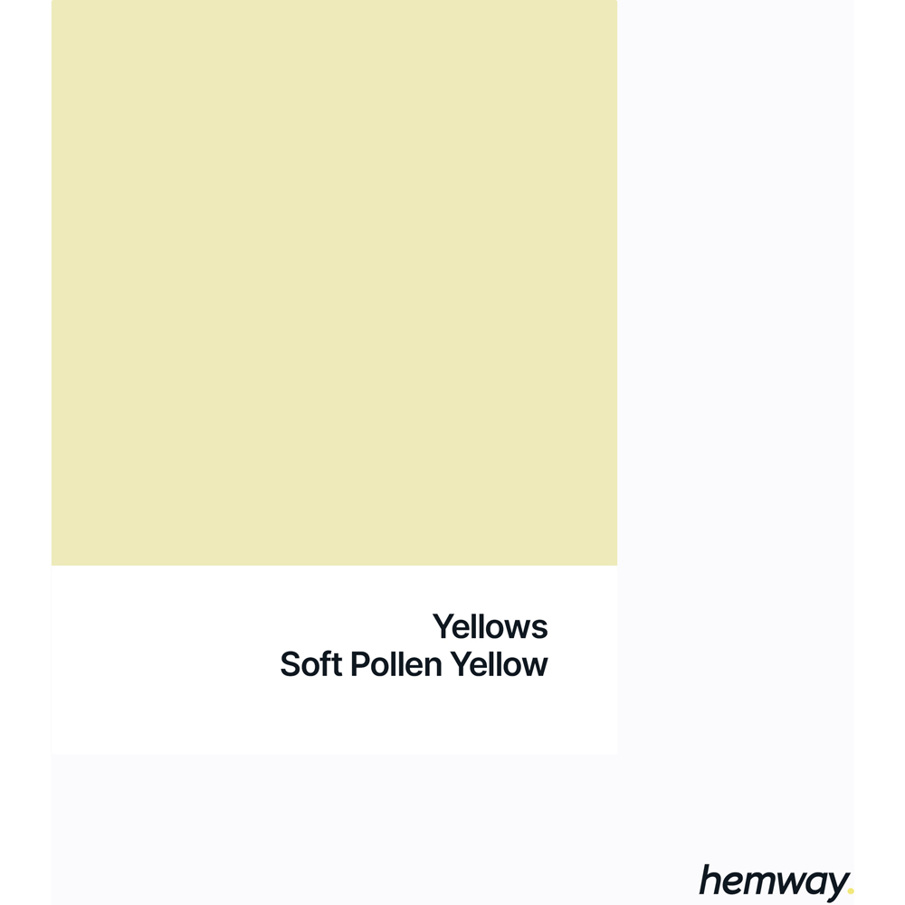 Hemway Soft Pollen Yellow Exterior Matt Acrylic Emulsion Paint 2.5L Image 8