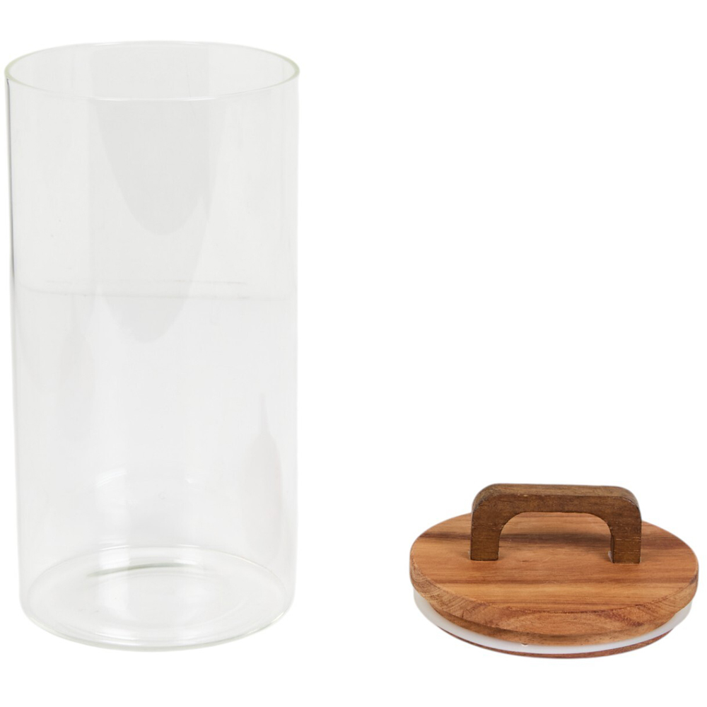 Glass Storage Jar with Handled LidClear1.3l Image 3