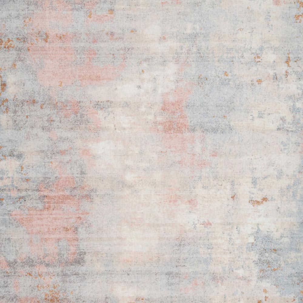 Kukoon Distressed Abstract Beige Pastel Pink Washable Rug 240 x 330cm Image 3