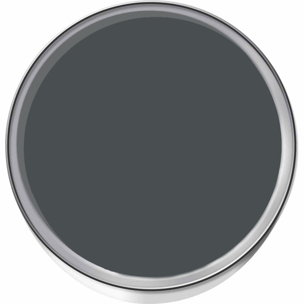Hemway Anthracite Grey Exterior Matt Acrylic Emulsion Paint 2.5L Image 3