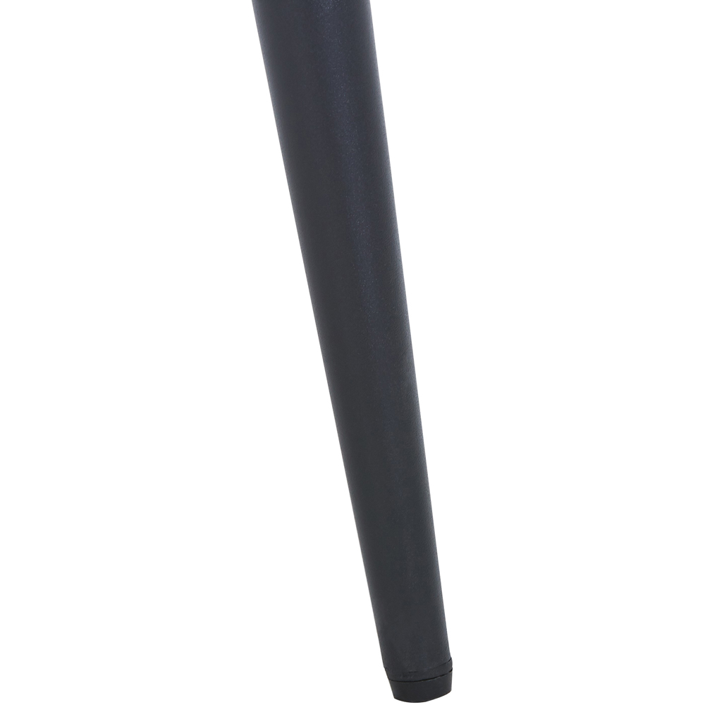 Core Products Aspen 2 Seater Square Dining Table Gloss White Sintered Stone and Black Image 6