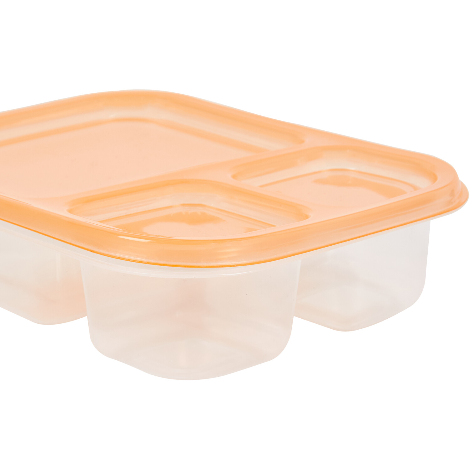 Pack of 3 Colour Divider Food Containers Image 2