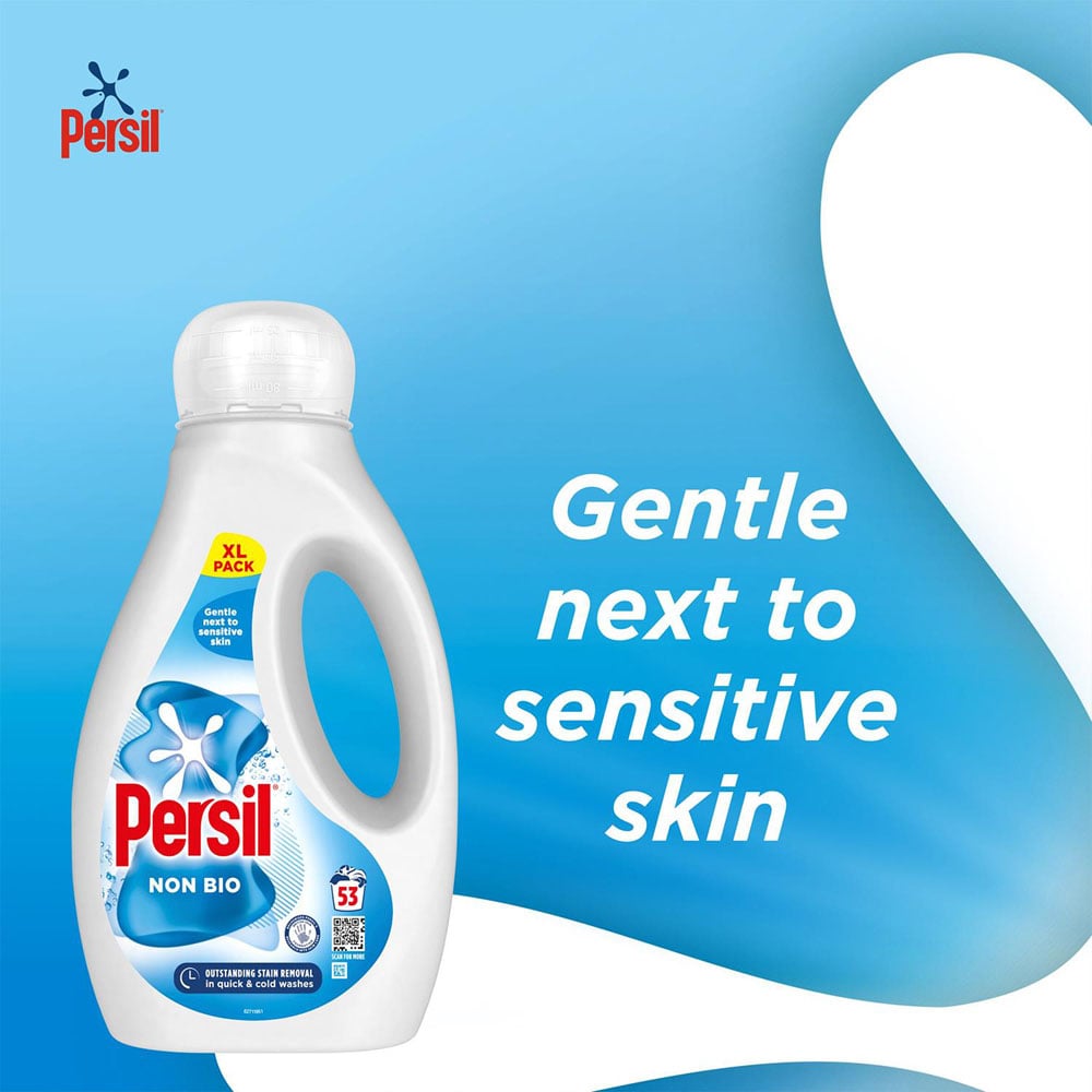 Persil Non Bio Liquid Detergent 53 Washes 1.54L 2 Pack Image 6