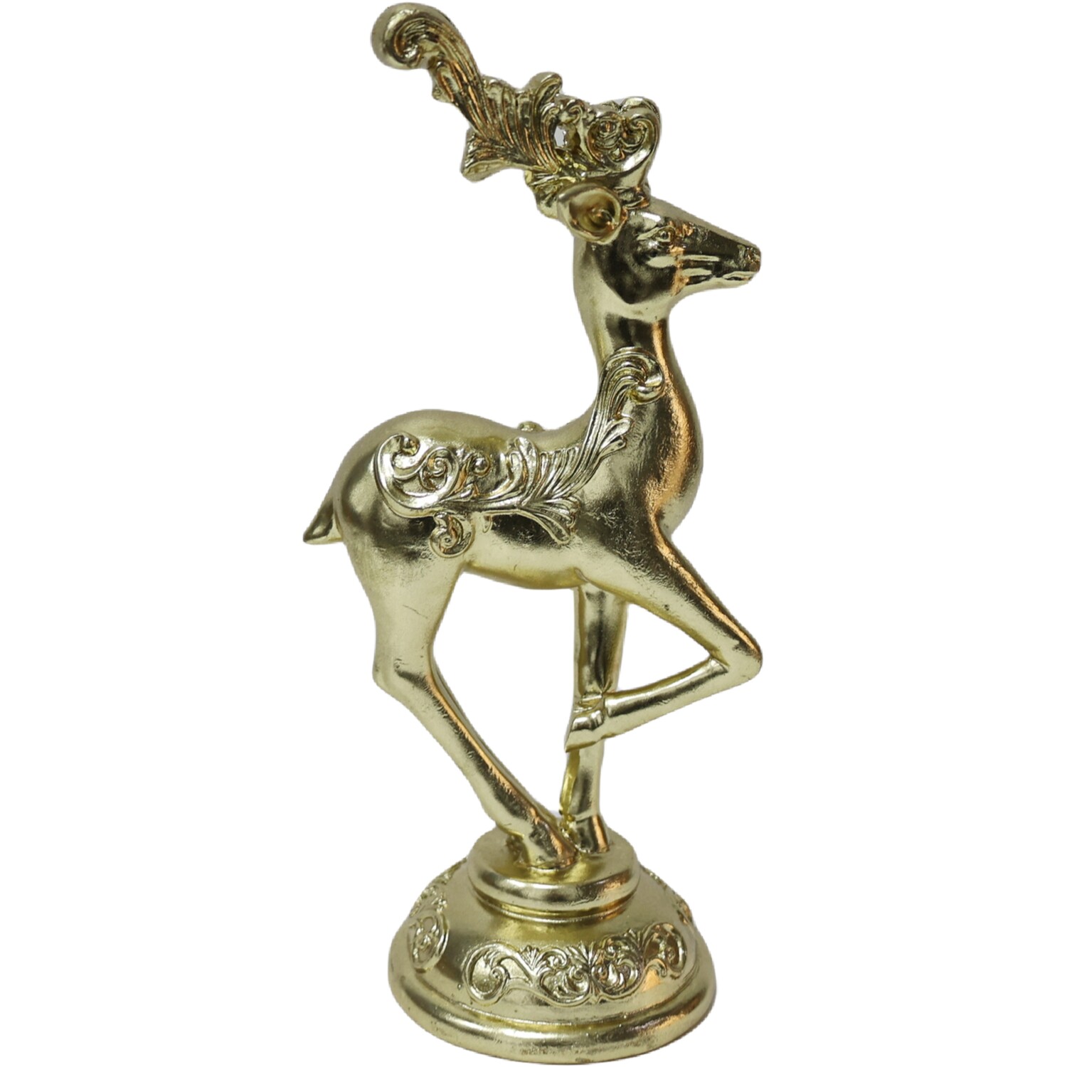Elegant Gold Stag Ornament Image 2