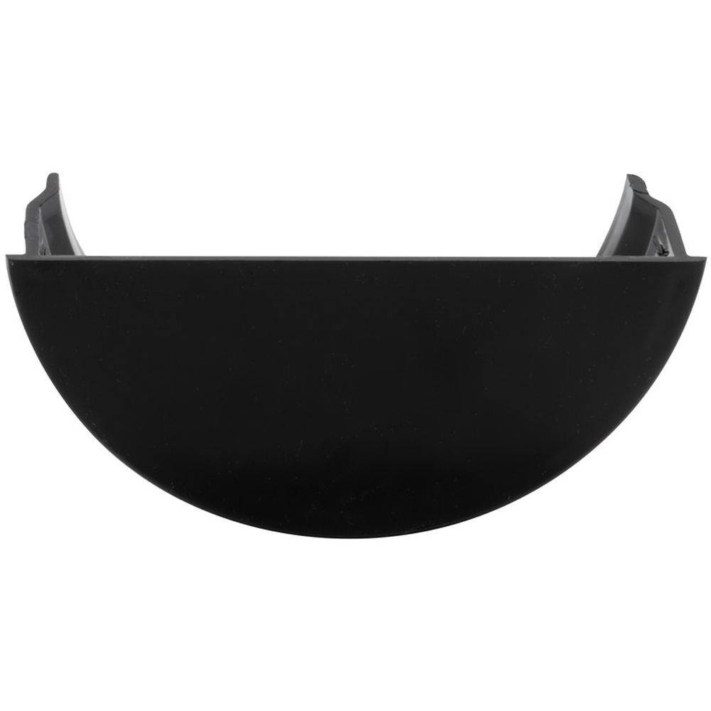 FloPlast Half Round Gutter Internal Stopend Black 112mm Image 4