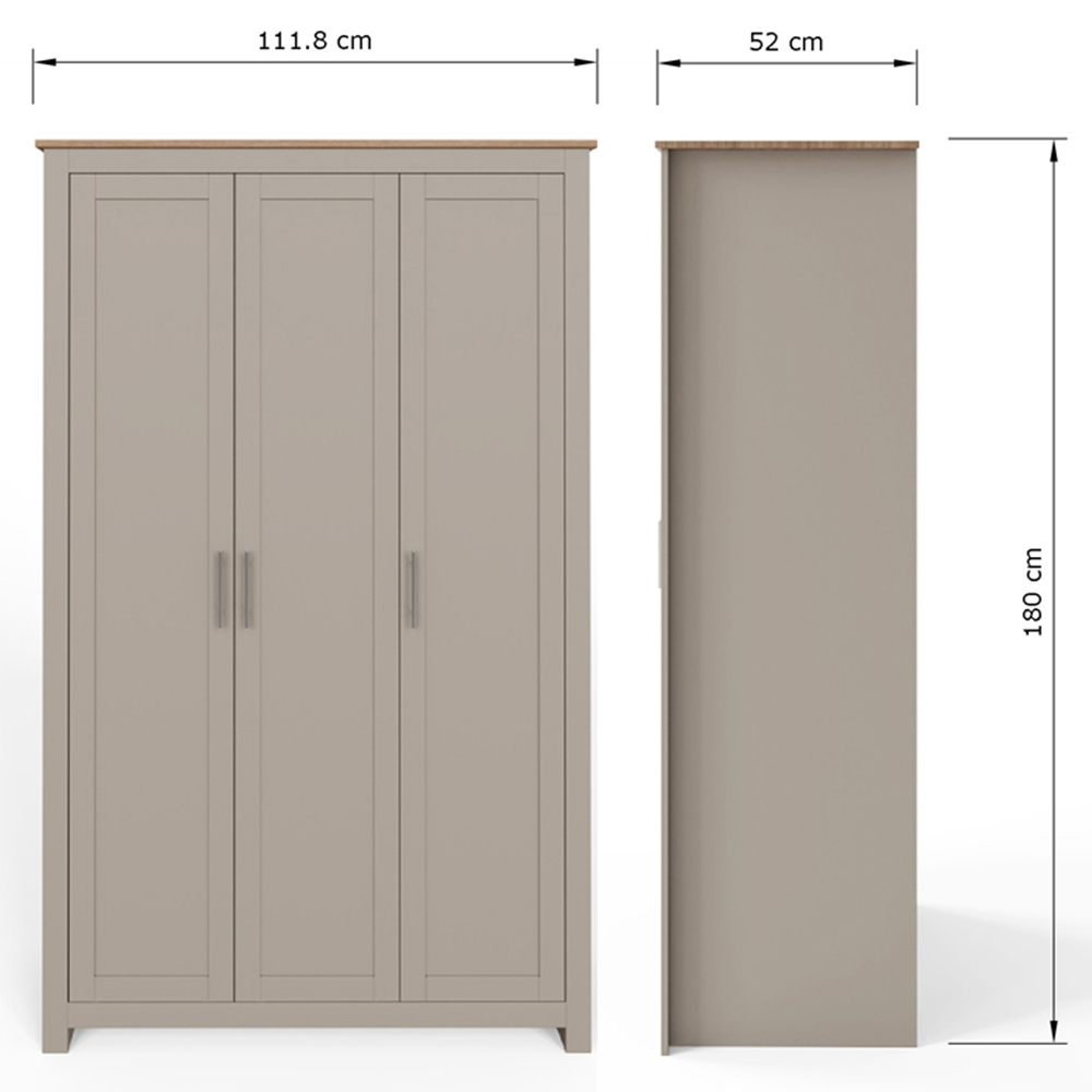 GFW Lancaster Grey 4 Piece Bedroom Furniture Set Image 9