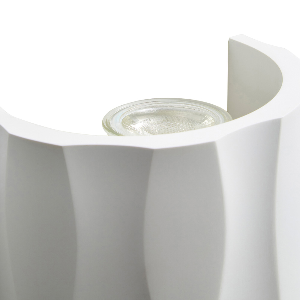 Inlight Pordis Paintable Plaster Up and Down Wall Light Image 4