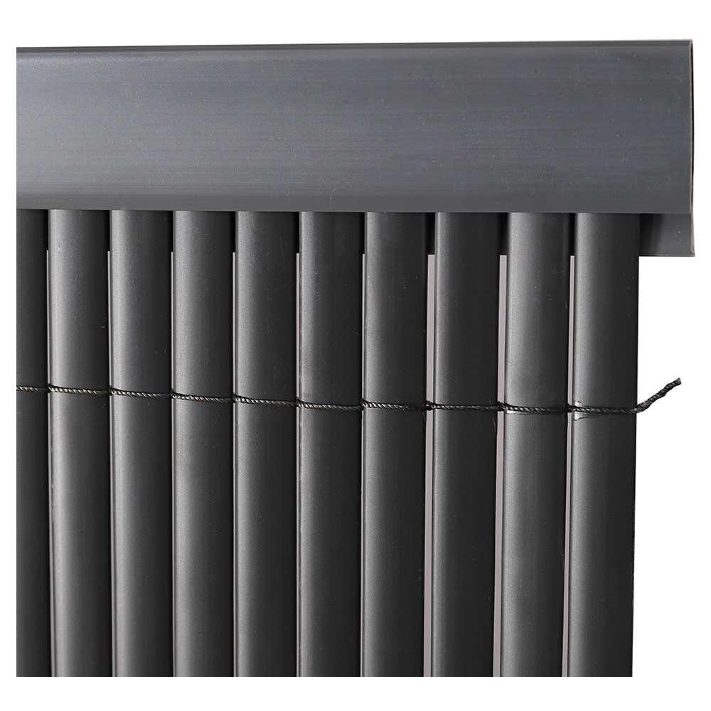 Living and Home 100 x 4.5cm 3 Piece Grey Privacy Screen Panel Slat Strips Image 3