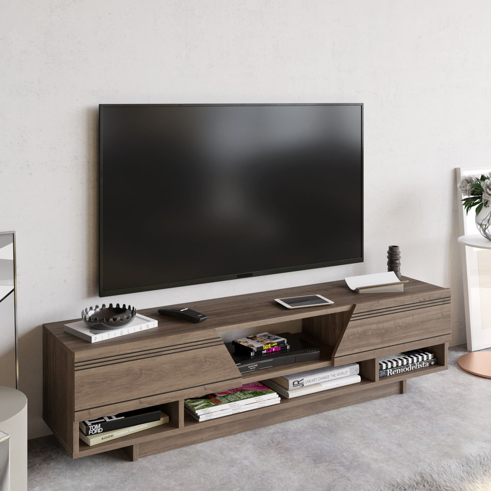 Decorotika Aspatria Walnut TV Unit Image 4