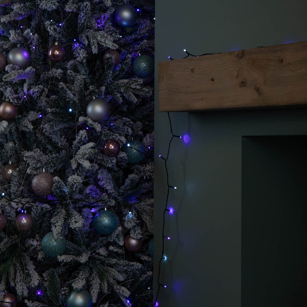 Samuel Alexander SupaBrights 200 Blue Purple and White LED Multi-Function String Light 16m Image 6