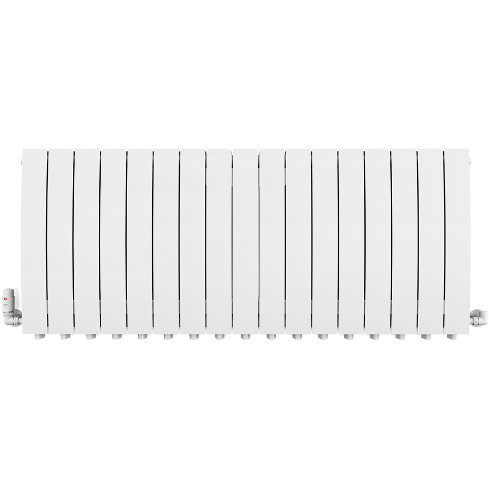 Terma Bergamo 6530BTU Matt White 17 Section Radiator 590 x 1360mm Image 3