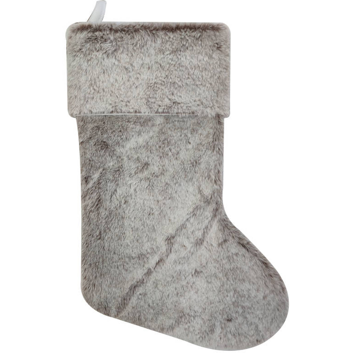 Faux Fur Noel Stocking Image 1