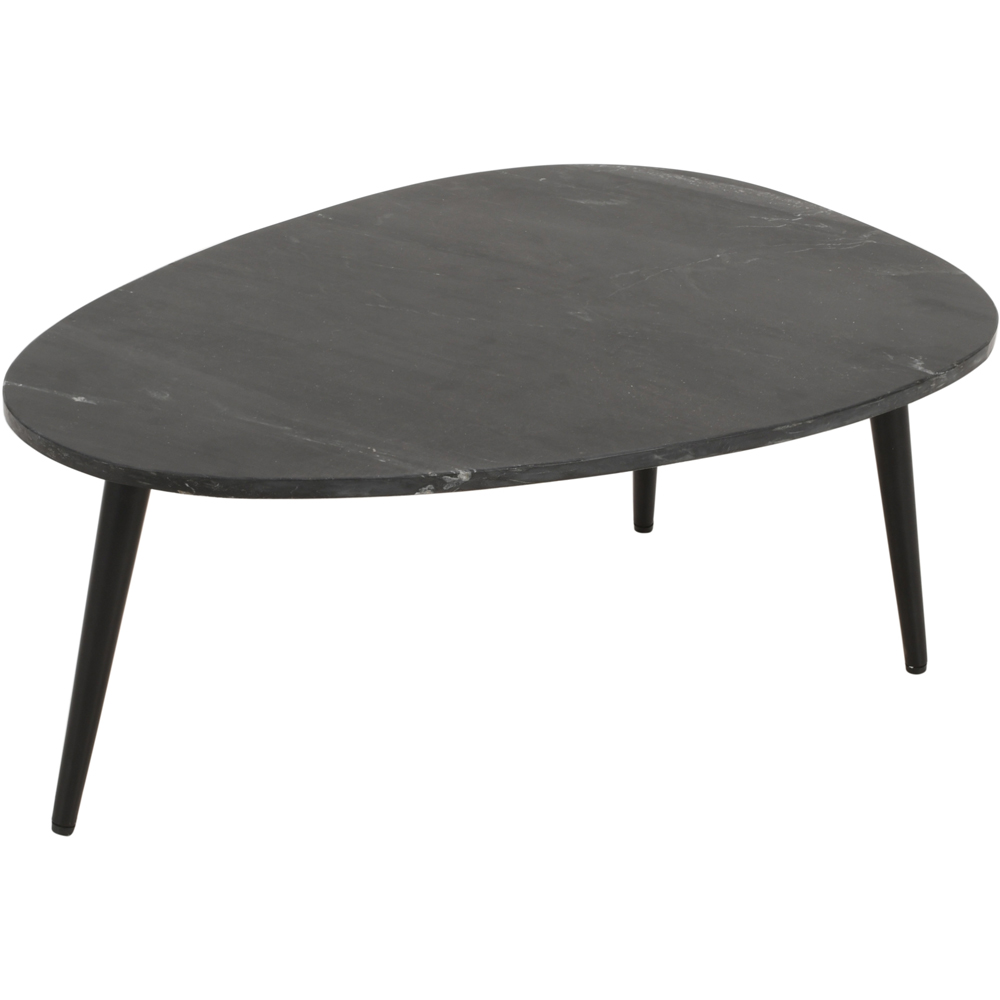 Brooklyn Opal Black Marble Top Coffee Table Image 3