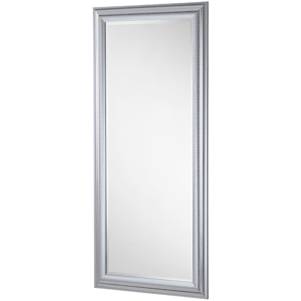 Yearn Silver Chrome Textured Full Length Mirror 168 x 77cm Image 1