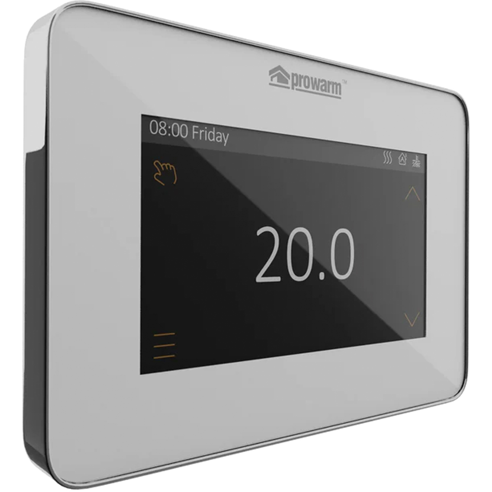 ProWarm ProTouch White Electric Touchscreen Thermostat V2 Image