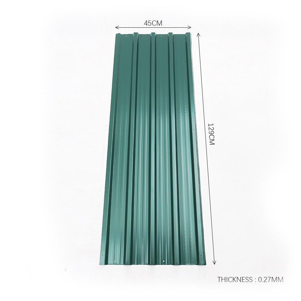 Living and Home Green Metal Corrugated Roofing Sheet Image 7