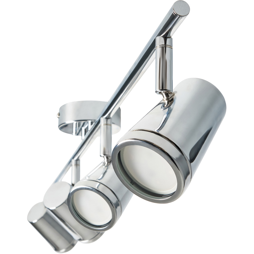 Spa Flora Chrome 4 Light IP44 Flush Ceiling Bar Image 4