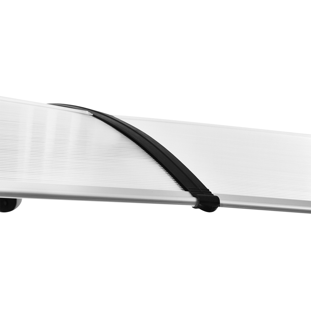 Outsunny Clear Outdoor Curved Window Porch Canopy Awning 0.8 x 2m Image 4