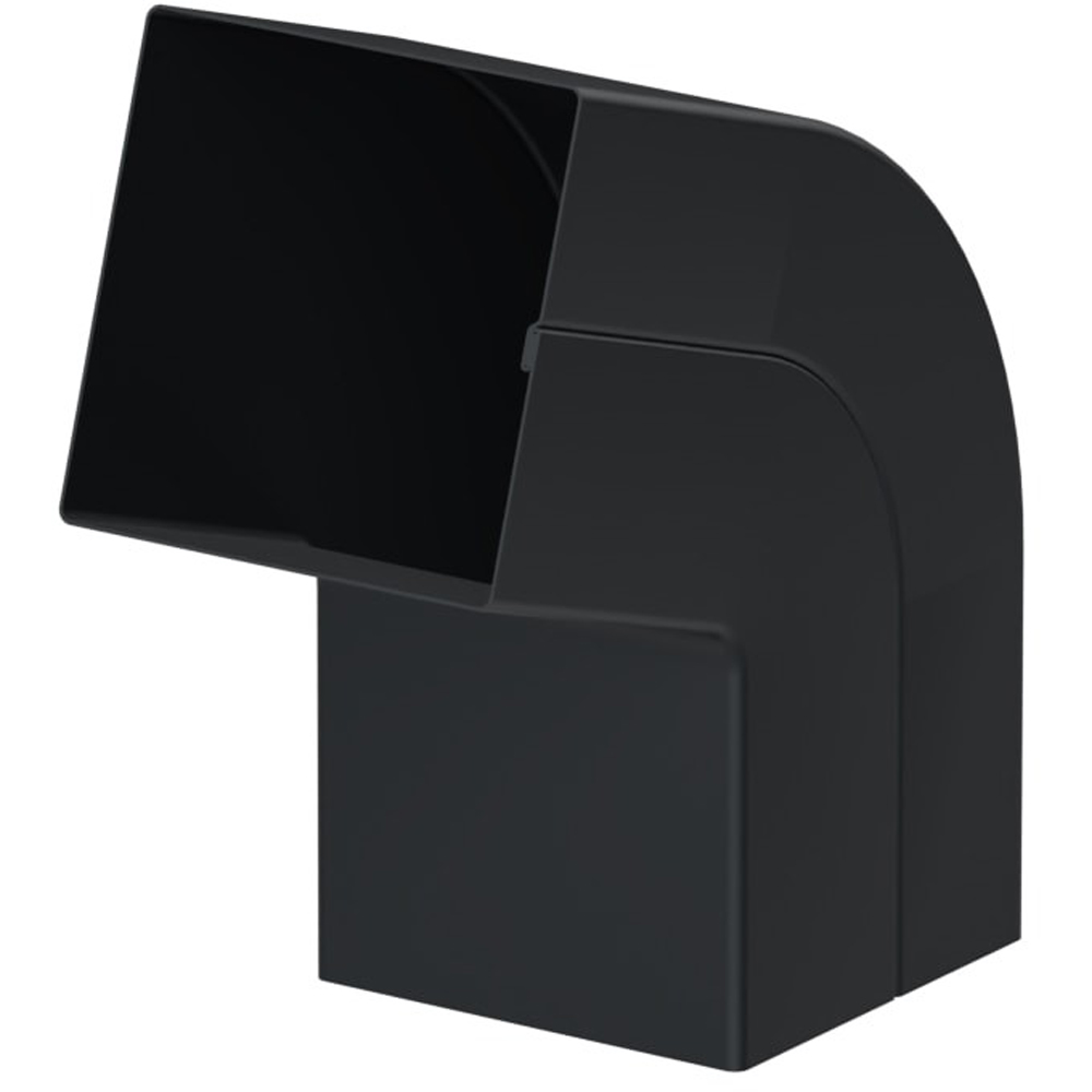 Galeco Square Steel Offset Downpipe Kit Black 80mm Image 5