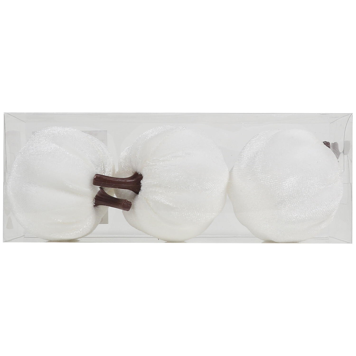 The Fall Collection Pack of 3 Velvet Pumpkins Image 2