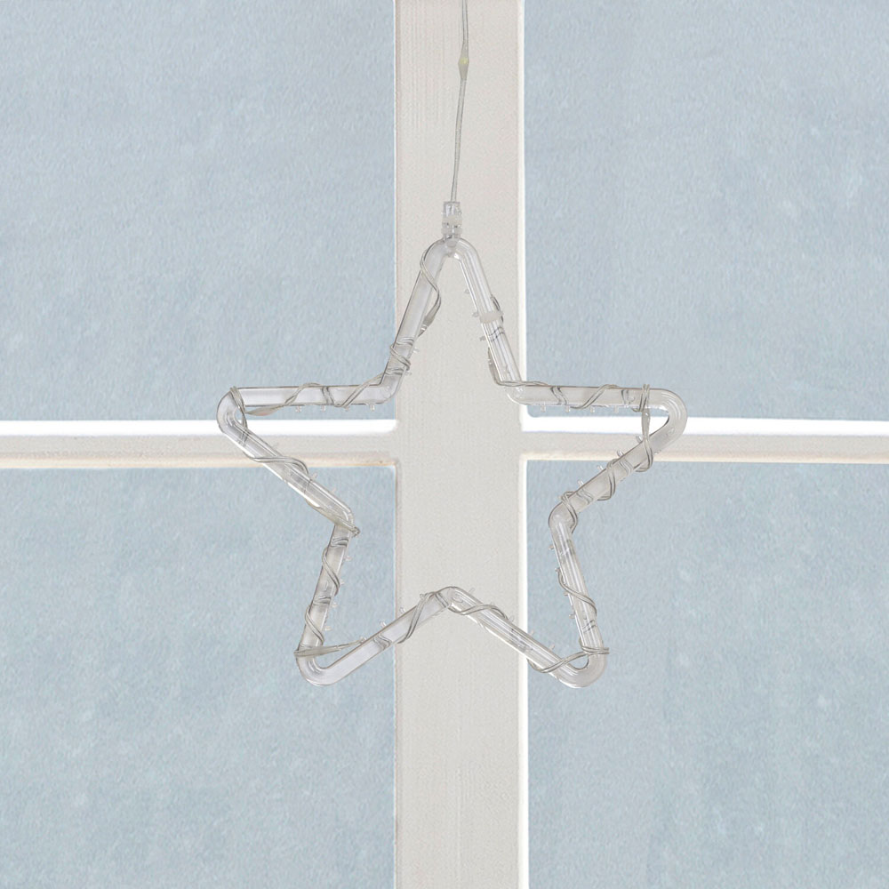 10 Piece Multicolour Star Curtain LightClear Image 6